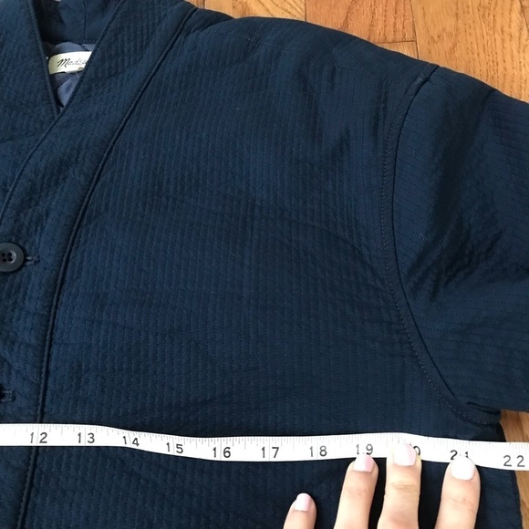 Madewell Blue Stitched-Texture Jacket NWT Womens Small - Picture 12 of 12
